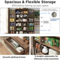 72 Inch Tall Farmhouse Kitchen Pantry Cabinet Stylish Storage Cupboard